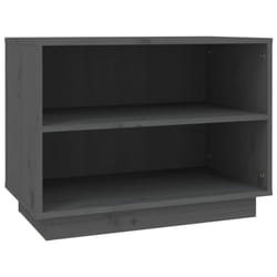 vidaXL Solid Wood Pine Shoe Cabinet Wooden Organiser Shoe Rack Multi Colours - grey