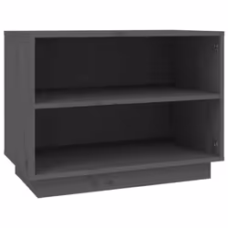vidaXL Solid Wood Pine Shoe Cabinet Wooden Organiser Shoe Rack Multi Colours - grey