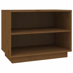 vidaXL Solid Wood Pine Shoe Cabinet Wooden Organiser Shoe Rack Multi Colours - honey brown