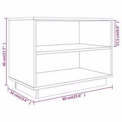 vidaXL Solid Wood Pine Shoe Cabinet Wooden Organiser Shoe Rack Multi Colours - honey brown - Additional view 8