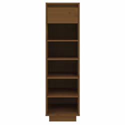 vidaXL Shoe Cabinet Wooden Home Organiser Shoe Rack Shelf Solid Wood Pine - honey brown - Additional view 3