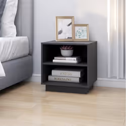 VidaXL 813329 nightstand/bedside table Grey