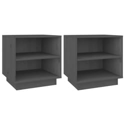 VidaXL 813330 nightstand/bedside table Grey