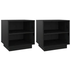 VidaXL 813334 nightstand/bedside table Black