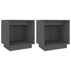 VidaXL 813340 nightstand/bedside table Grey