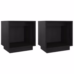 VidaXL 813344, Black, Pinewood, 400 mm, 300 mm, 400 mm, 2 pc(s)
