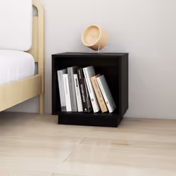 VidaXL 813344 nightstand/bedside table Black