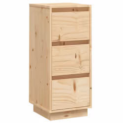 vidaXL 1/2x Solid Wood Pine Sideboard Storage Side Door Cabinet Multi Colours - brown, 1