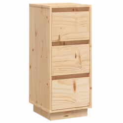vidaXL 1/2x Solid Wood Pine Sideboard Storage Side Door Cabinet Multi Colours - brown, 1