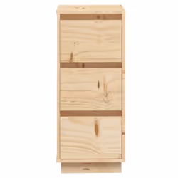 vidaXL 1/2x Solid Wood Pine Sideboard Storage Side Door Cabinet Multi Colours - brown, 1 - Additional view 5