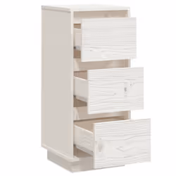 vidaXL 1/2x Solid Wood Pine Sideboard Storage Side Door Cabinet Multi Colours - white, 1 - Additional view 7