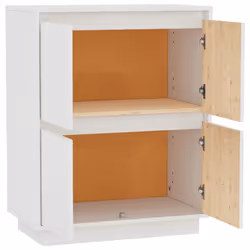 vidaXL Solid Wood Pine Sideboard Storage Side Cabinet Furniture Multi Colours - white - Additional view 6