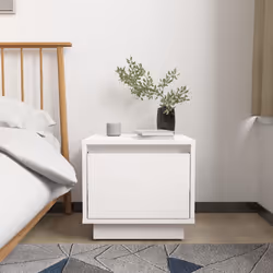 VidaXL 813398 nightstand/bedside table White