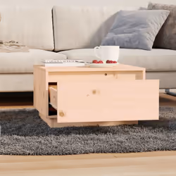 vidaXL Solid Wood Pine Coffee Table Wooden Couch Centre Table Multi Colours - brown - Additional view 7