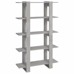 vidaXL Book Cabinet/Room Divider Room Partition Home Organiser Multi Colours - concrete grey
