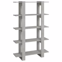 vidaXL Book Cabinet/Room Divider Room Partition Home Organiser Multi Colours - concrete grey