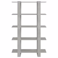 vidaXL Book Cabinet/Room Divider Room Partition Home Organiser Multi Colours - concrete grey