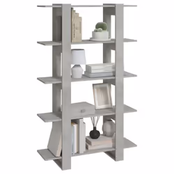 vidaXL Book Cabinet/Room Divider Room Partition Home Organiser Multi Colours - concrete grey - Additional view 5