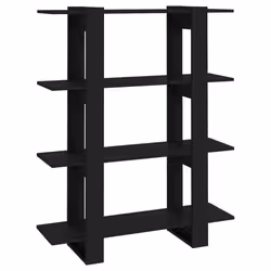 vidaXL Book Cabinet/Room Divider Room Partition Home Organiser Multi Colours - black