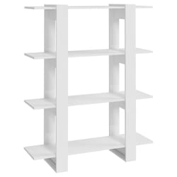 vidaXL Book Cabinet/Room Divider Room Partition Home Organiser Multi Colours - high gloss white