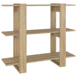 vidaXL Book Cabinet/Room Divider Bookcase Cabinet Book Shelf Multi Colours - sonoma oak