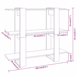 VidaXL 811553 living room bookcase - Additional view 7