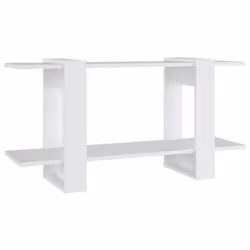 vidaXL Book Cabinet Engineered Wood Book Stand Shelf Furniture Multi Colours - white
