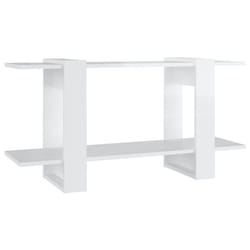 vidaXL Book Cabinet Engineered Wood Book Stand Shelf Furniture Multi Colours - high gloss white