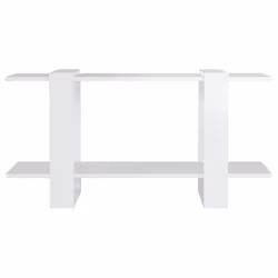 vidaXL Book Cabinet Engineered Wood Book Stand Shelf Furniture Multi Colours - high gloss white - Additional view 4