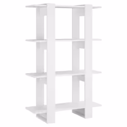 vidaXL Book Cabinet/Room Divider Bookcase Cabinet Book Shelf Multi Colours - white
