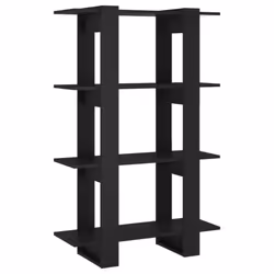 vidaXL Book Cabinet/Room Divider Bookcase Cabinet Book Shelf Multi Colours - black