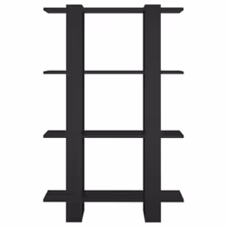 vidaXL Book Cabinet/Room Divider Bookcase Cabinet Book Shelf Multi Colours - black - Additional view 5