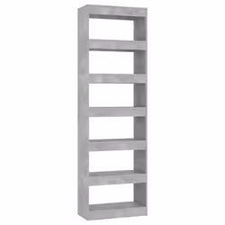 vidaXL Book Cabinet/Room Divider Bookcase Cabinet Book Shelf Multi Colours - concrete grey