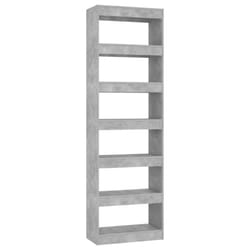 vidaXL Book Cabinet/Room Divider Bookcase Cabinet Book Shelf Multi Colours - concrete grey