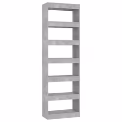 vidaXL Book Cabinet/Room Divider Bookcase Cabinet Book Shelf Multi Colours - concrete grey