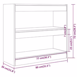 vidaXL Book Cabinet/Room Divider Storage Cabinet Home Organiser Multi Colours - sonoma oak - Additional view 7
