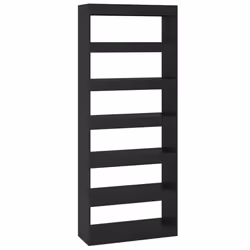 VidaXL 811728, Black, Wood, Wood, 800 mm, 300 mm, 1980 mm