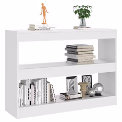 vidaXL Book Cabinet/Room Divider Bookcase File Storage Cabinet Multi Colours - white - Additional view 5