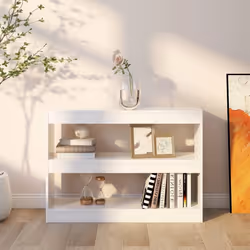 vidaXL Book Cabinet/Room Divider Bookcase File Storage Cabinet Multi Colours - white - Additional view 6