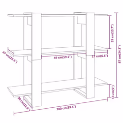 VidaXL 813568 living room bookcase - Additional view 7