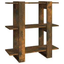 vidaXL Book Cabinet/Room Divider Bookcase Cabinet Book Shelf Multi Colours - smoked oak