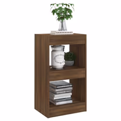vidaXL Book Cabinet/Room Divider Book Shelf Stand Furniture Multi Colours - brown oak - Additional view 6