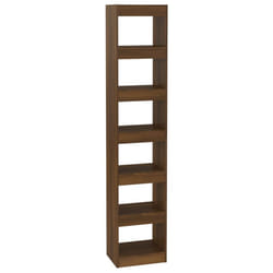 vidaXL Book Cabinet/Room Divider Rack Home Organiser Book Shelf Multi Colours - brown oak