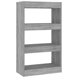 vidaXL Book Cabinet/Room Divider Chipboard Home Room Partition Multi Colours - grey
