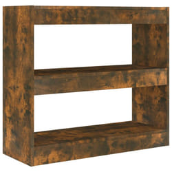 vidaXL Book Cabinet/Room Divider Storage Cabinet Home Organiser Multi Colours - smoked oak