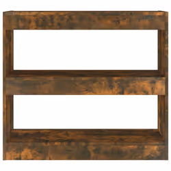 vidaXL Book Cabinet/Room Divider Storage Cabinet Home Organiser Multi Colours - smoked oak - Additional view 4