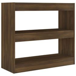vidaXL Book Cabinet/Room Divider Storage Cabinet Home Organiser Multi Colours - brown oak