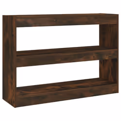 vidaXL Book Cabinet/Room Divider Bookcase File Storage Cabinet Multi Colours - smoked oak