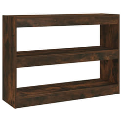 vidaXL Book Cabinet/Room Divider Bookcase File Storage Cabinet Multi Colours - smoked oak