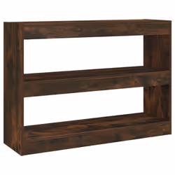 vidaXL Book Cabinet/Room Divider Bookcase File Storage Cabinet Multi Colours - smoked oak